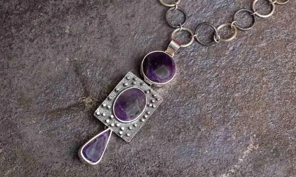 CS necklace purple